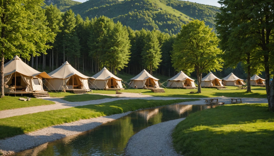 Een 5-sterren camping vinden in de regio auvergne-rhône-alpes